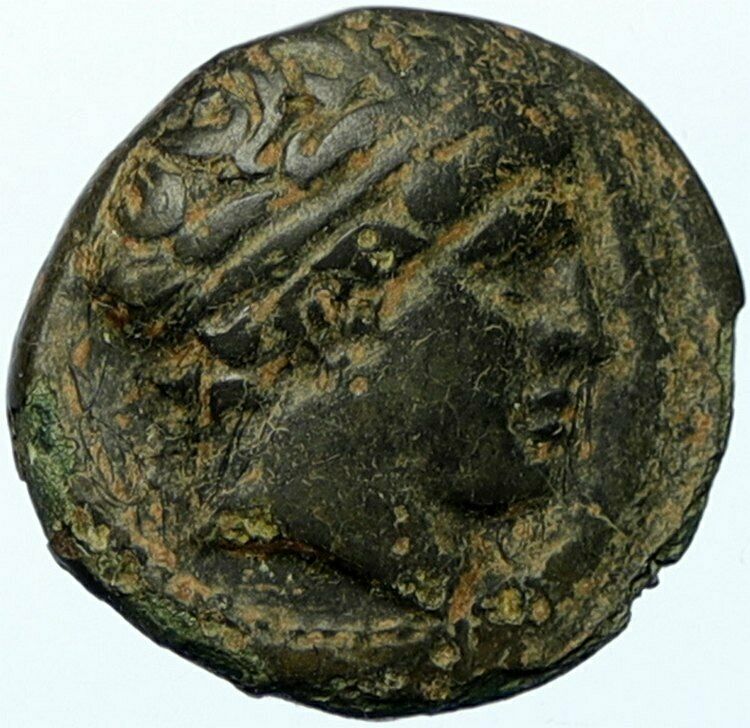 PHILIP II Alexander the Great Dad OLYMPIC GAMES Ancient Greek HORSE Coin i100500