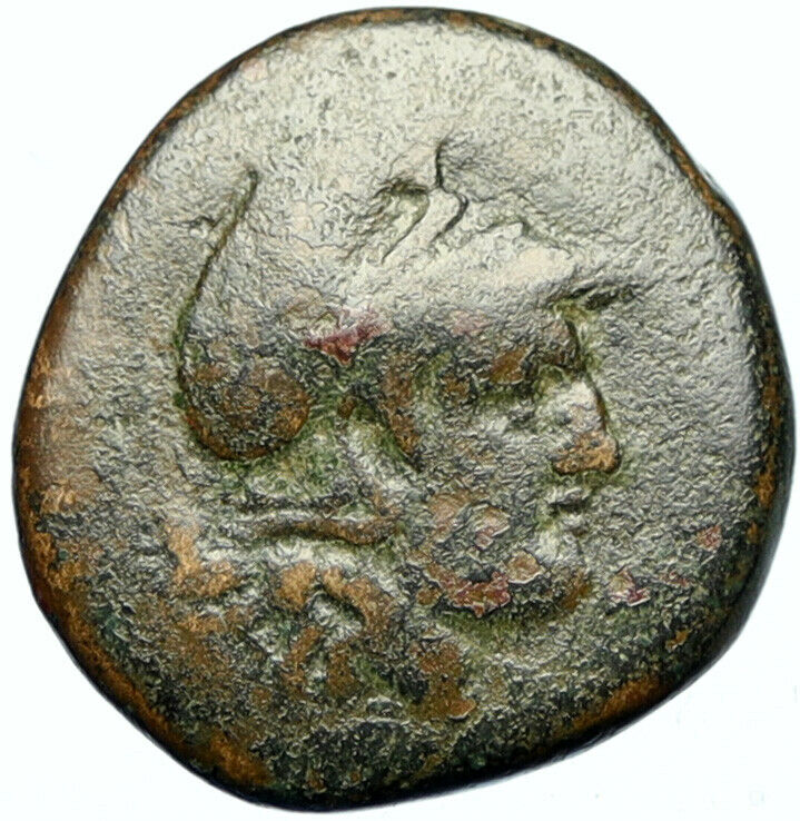 LYSIMACHOS Thrace King 305BC Lampsakos Ancient Greek Coin ATHENA TROPHY i100505