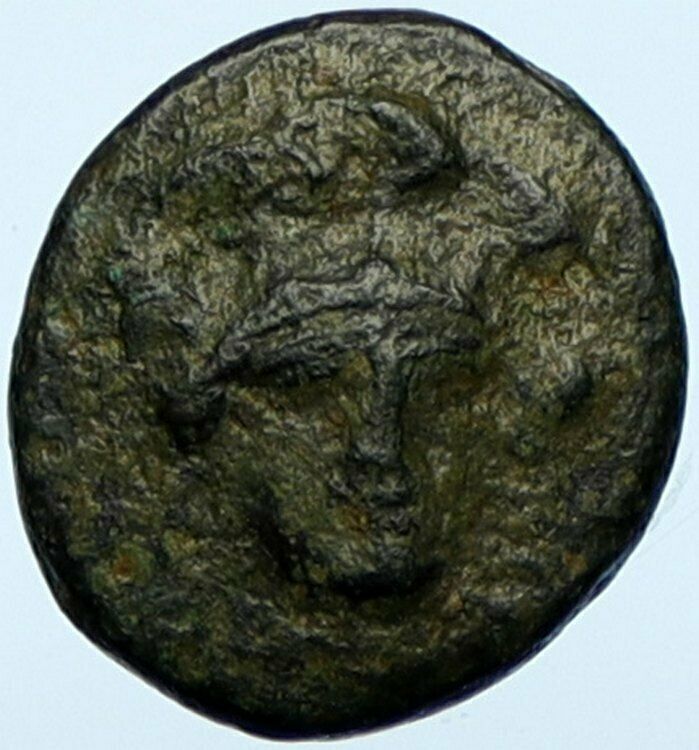 SIGEION TROAS Athens Colony 355BC Athena Facing Owl Ancient Greek Coin i100599