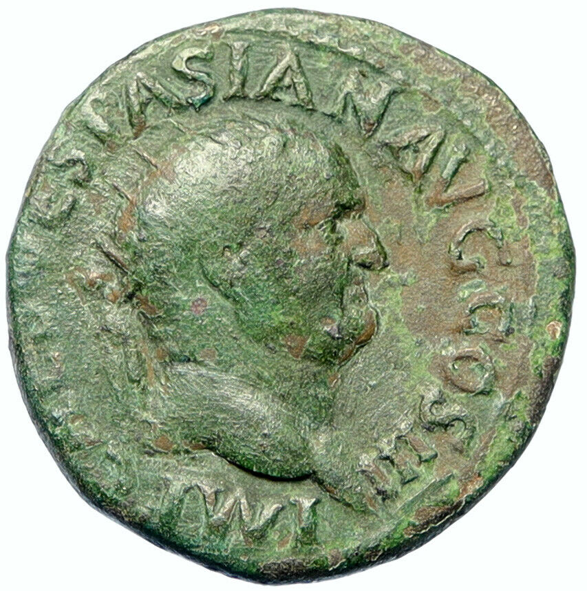 VESPASIAN Authentic Ancient ANTIQUE Roman DUPONDIUS Coin CONCORDIA i100495