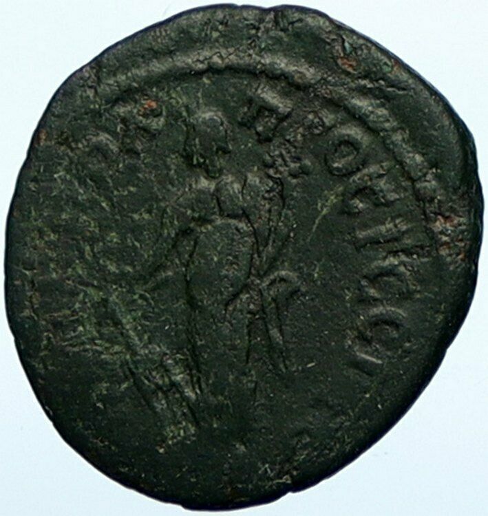 Time of COMMODUS Nicopolis Moesia Ancient OLD ANTIQUE Roman Coin TYCHE i100600