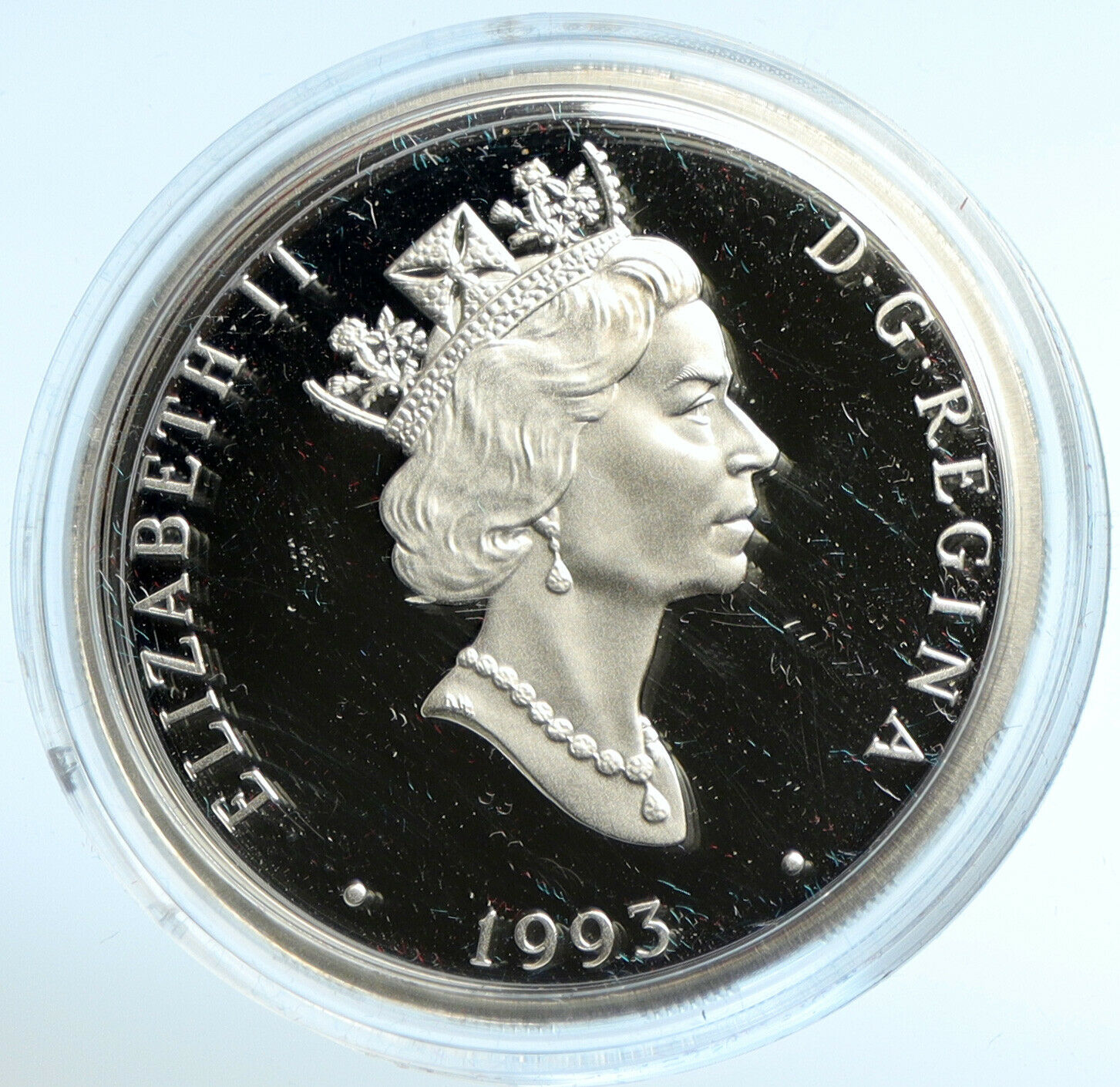 1993 CANADA Queen Elizabeth II Aviation - FAIRCHILD 71C Silver $20 Coin i103008