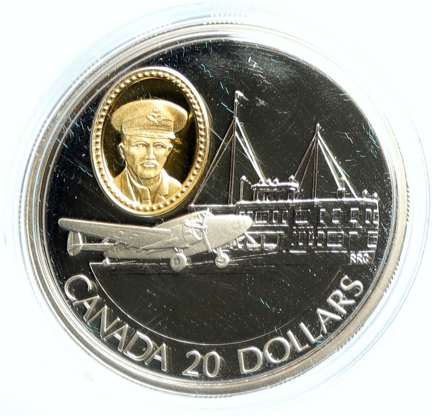 1993 CANADA Queen Elizabeth II LOCKHEED 14 SUPER ELECTRA Silver $20 Coin i103005