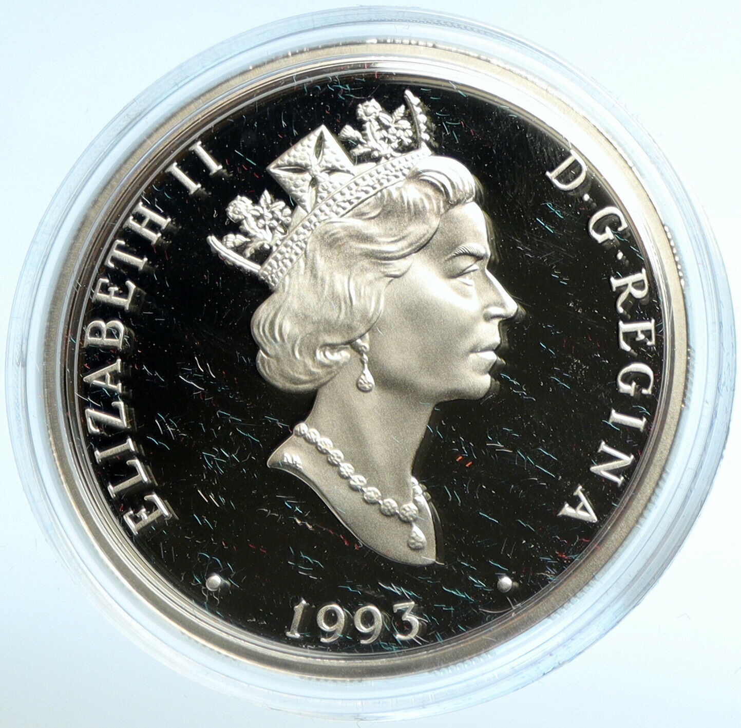 1993 CANADA Queen Elizabeth II LOCKHEED 14 SUPER ELECTRA Silver $20 Coin i103005