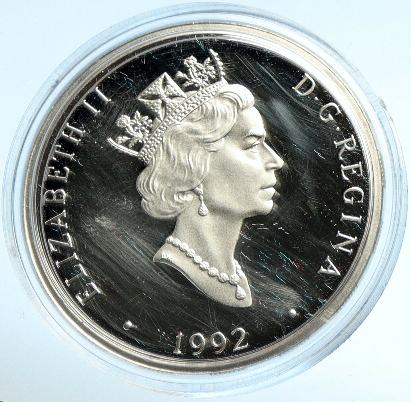 1992 CANADA Queen Elizabeth II CURTIS JN-4 Canick JENNY Silver $20 Coin i103009