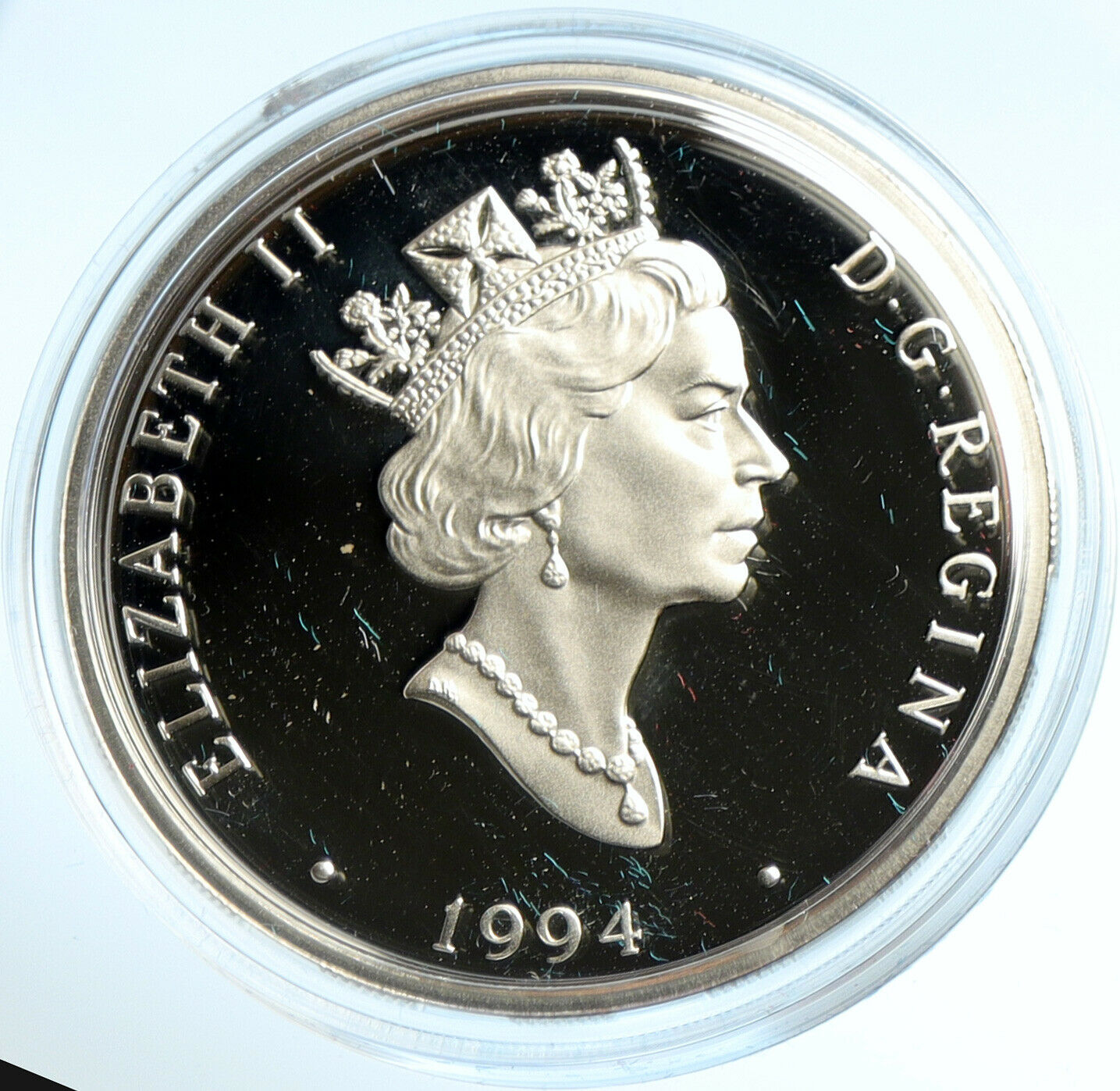 1994 CANADA Queen Elizabeth II VICKERS VEDETTE AIRPLANE Silver $20 Coin i103002