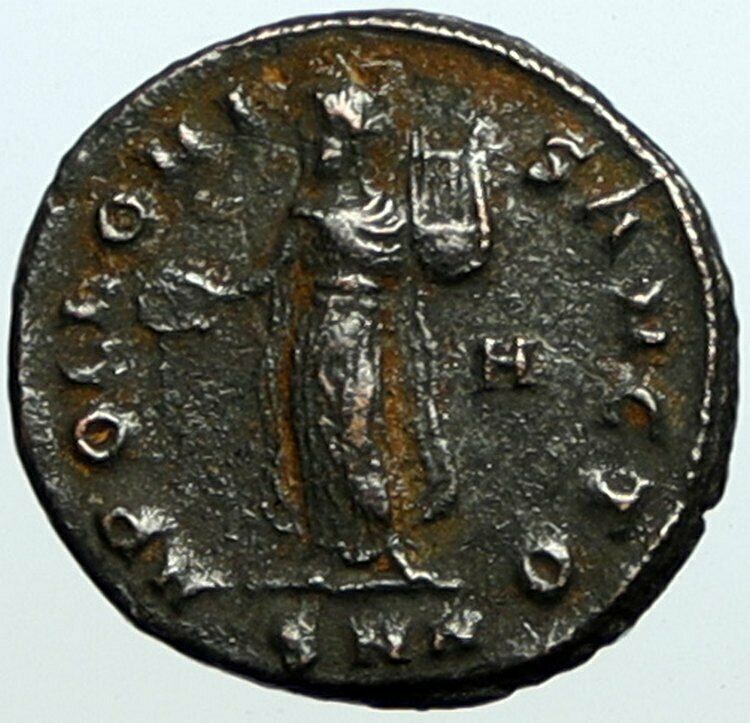 MAXIMINUS II DAIA Ancient 310AD Roman Coin APOLLO Christian Persecution i100172