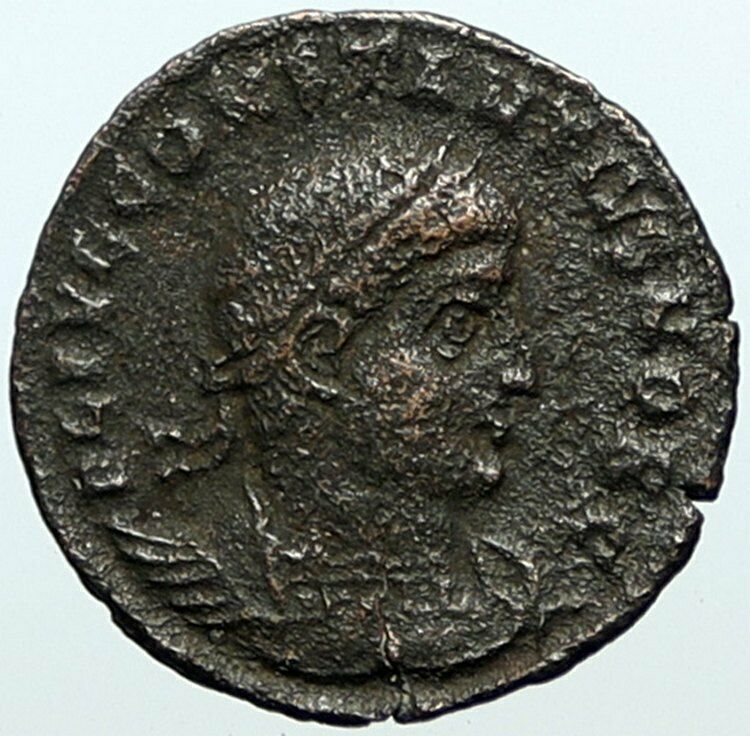 CONSTANTIUS II 331AD Antioch ANTIQUE Ancient Roman Coin SOLDIER STANDARD i100166