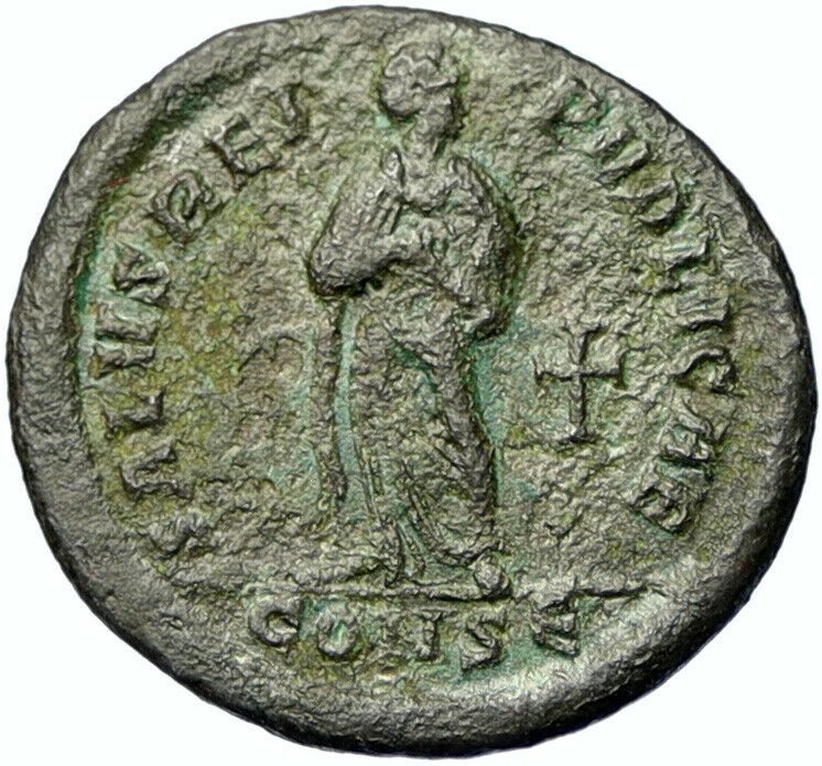 AELIA FLACILLA Theodosius I wife Authentic Ancient OLD Roman Coin CROSS i100482