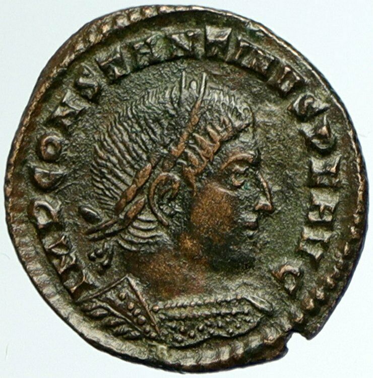 CONSTANTINE I the GREAT Original Authentic Ancient 313AD Roman Coin SOL i102375