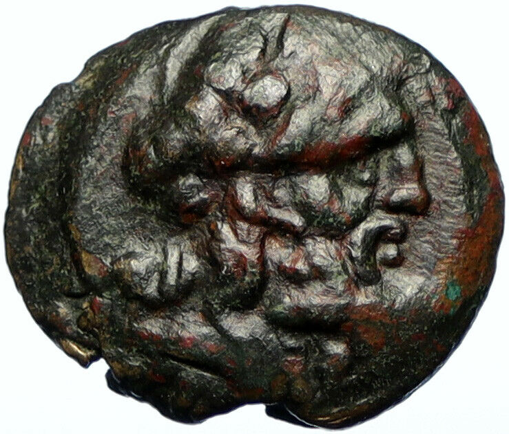 Perrhaiboi in Thessaly Authentic Ancient c.200 BC Greek Coin ZEUS & HERA i100449