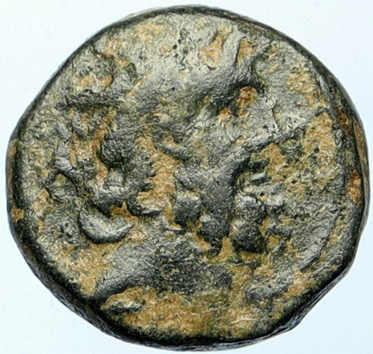 ANTIOCH on the ORONTES Seleukis Pieria OLD Ancient 63BC Greek Coin ZEUS i100663