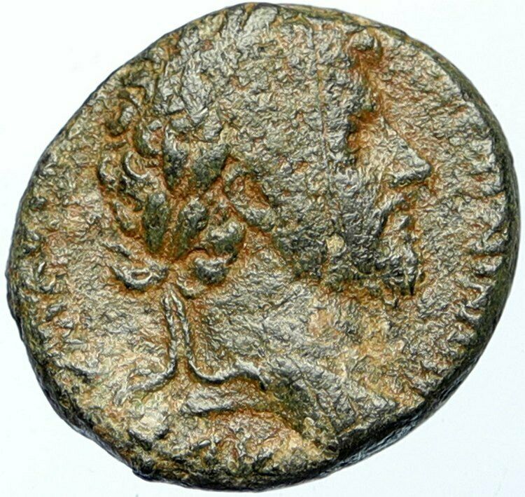 MARCUS AURELIUS as CAESAR Ancient 161AD Cyrrhus ANTIQUE Roman Coin ZEUS i100659