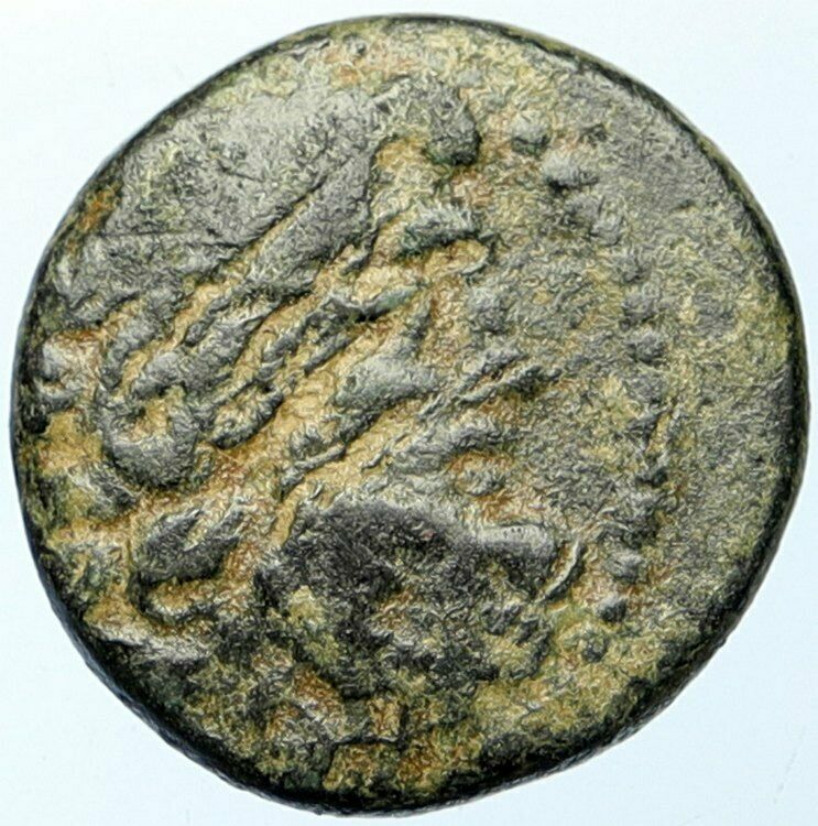 ANTIOCH on the ORONTES Seleukis Pieria OLD Ancient 63BC Greek Coin ZEUS i100660