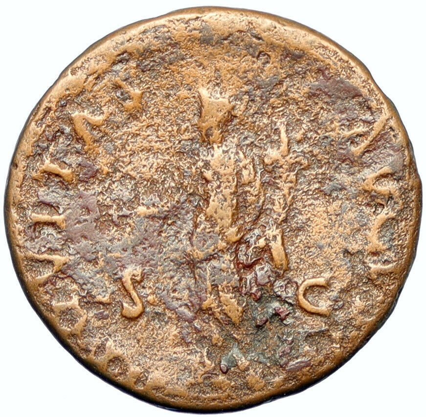 NERVA Ancient Rome Original Authentic ANTIQUE OLD Roman Coin AEQUITAS i100530