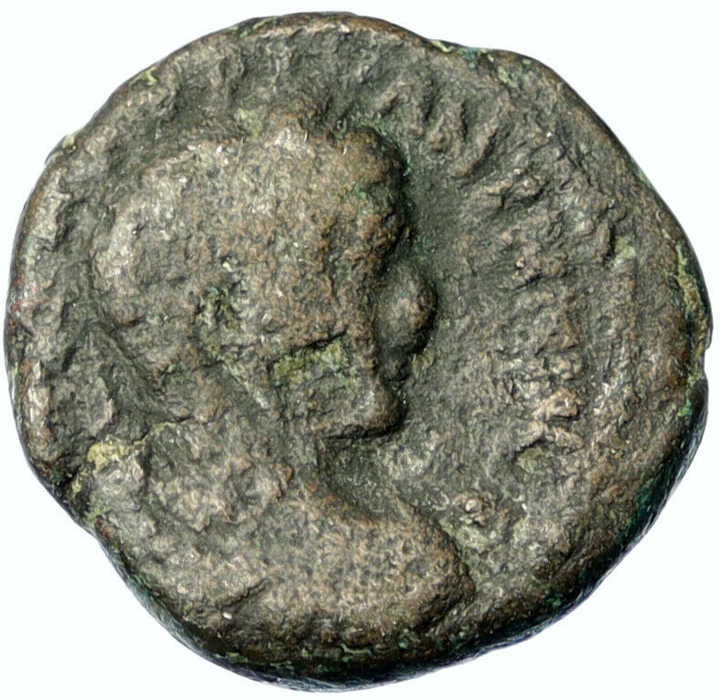 Elagabalus 218AD Neapolis in Judaea Mount Gerizim Temple Roman Coin Rare i100529