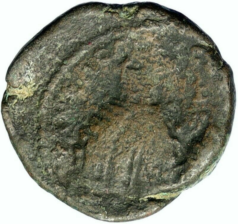 Elagabalus 218AD Neapolis in Judaea Mount Gerizim Temple Roman Coin Rare i100529