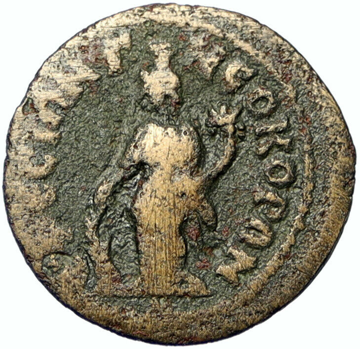 Maximinus I Thrax 235AD OLD Ancient Authentic ANTIQUE Roman Coin TYCHE i100535