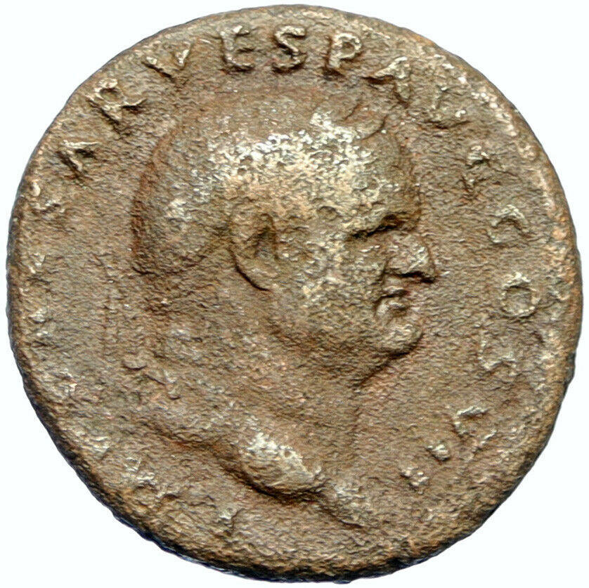 VESPASIAN Authentic Ancient 76AD Rome Original OLD Roman Coin SPES HOPE i100534