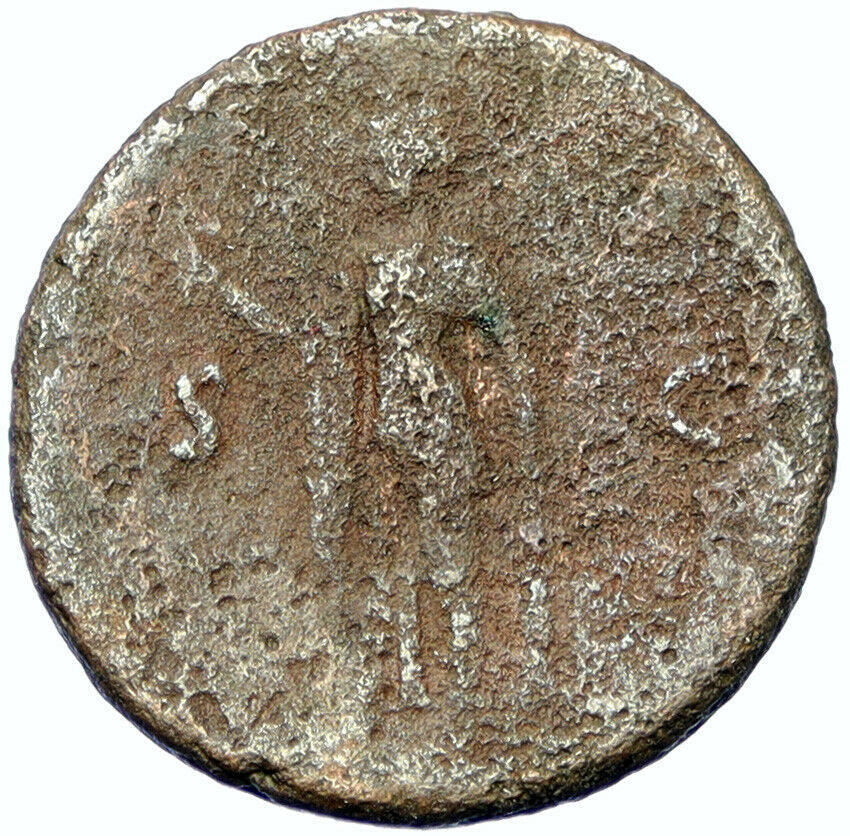 VESPASIAN Authentic Ancient 76AD Rome Original OLD Roman Coin SPES HOPE i100534