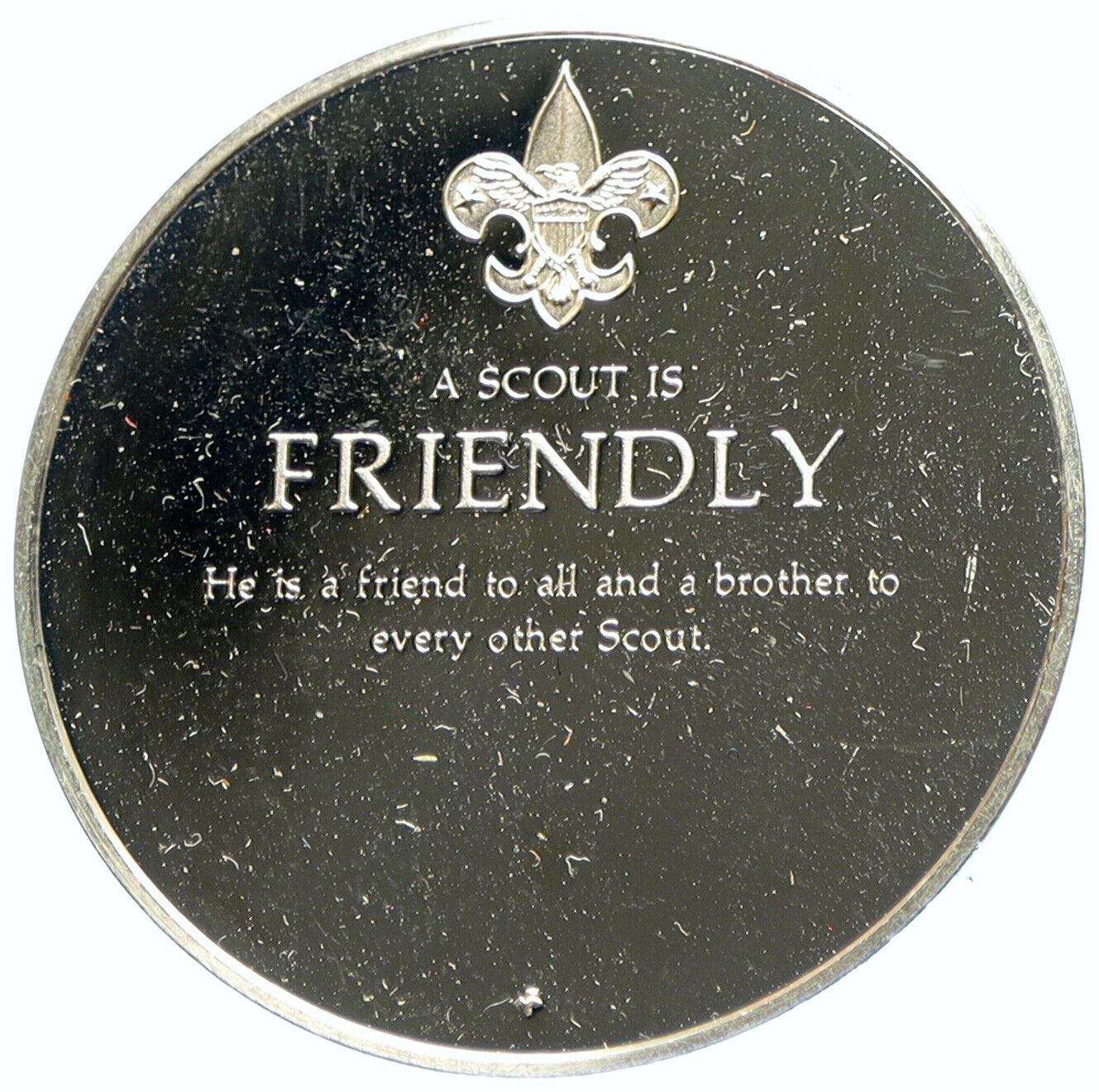 1972 UNITED STATES US Boy Scouts of America FRIENDLY Proof Silver Medal i104036