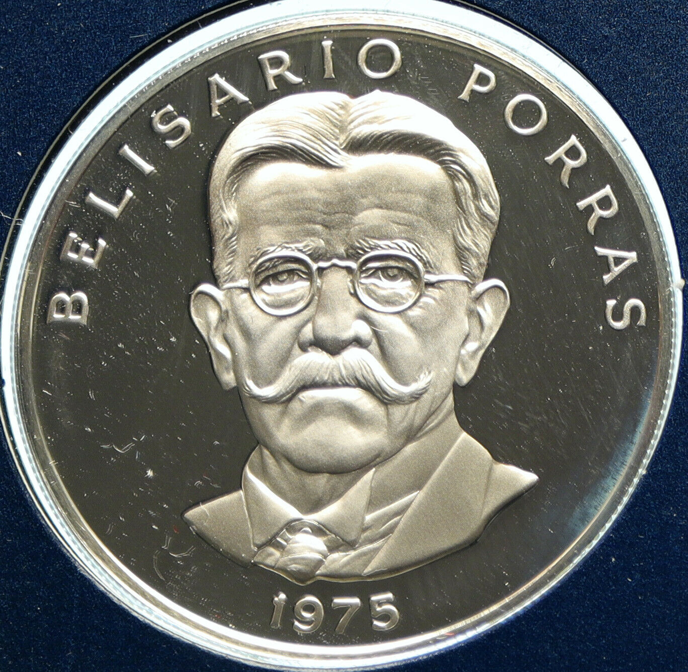 1975 PANAMA President Belisario Porras Politics PROOF SILVER 5 Balb Coin i104074