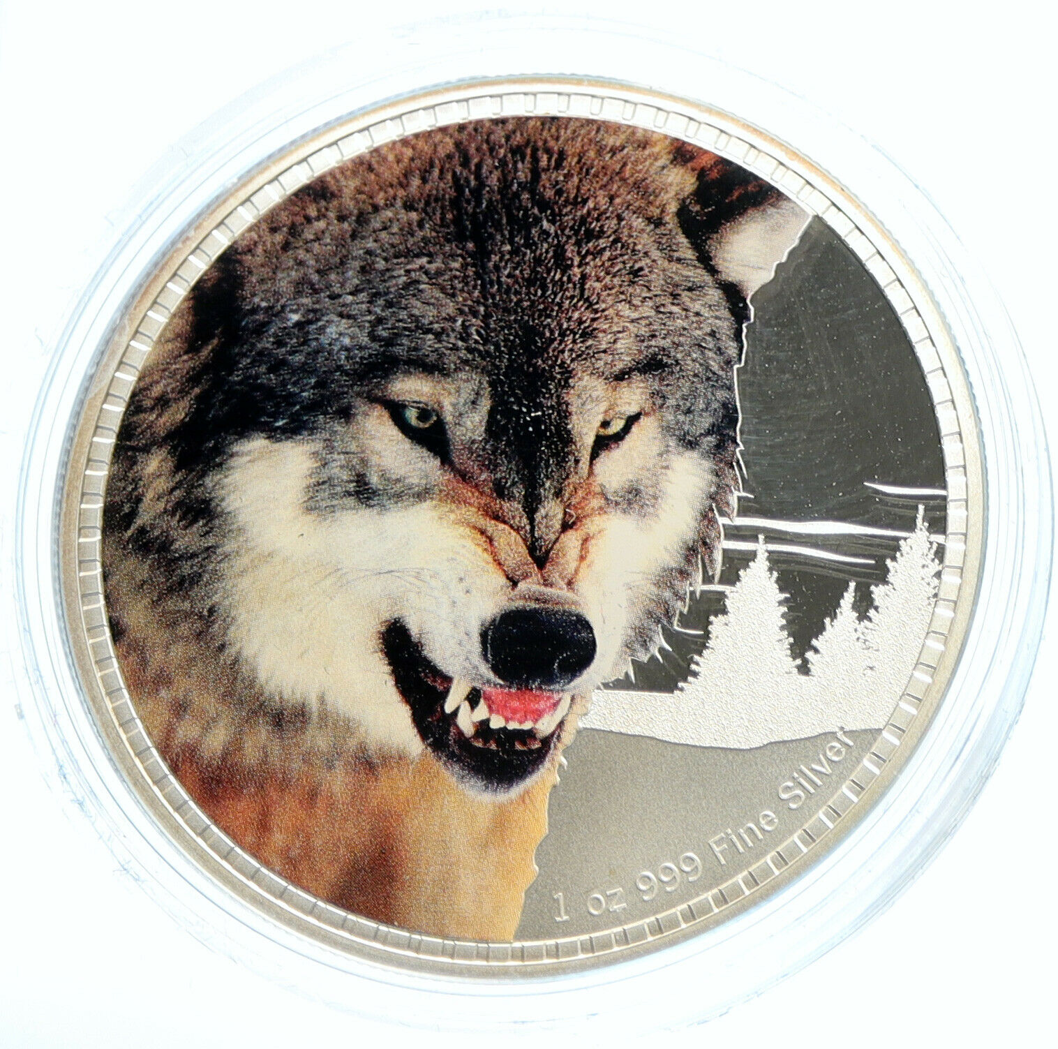 2016 NIUE UK Elizabeth II NATURE European Grey Wolf Proof Silver $2 Coin i103978