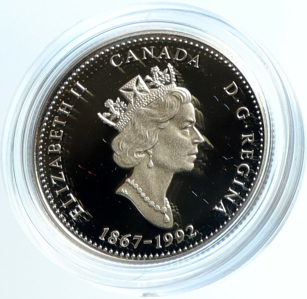 1992 CANADA NEW BRUNSWICK Queen Elizabeth II Proof Silver 25 Cents Coin i103956