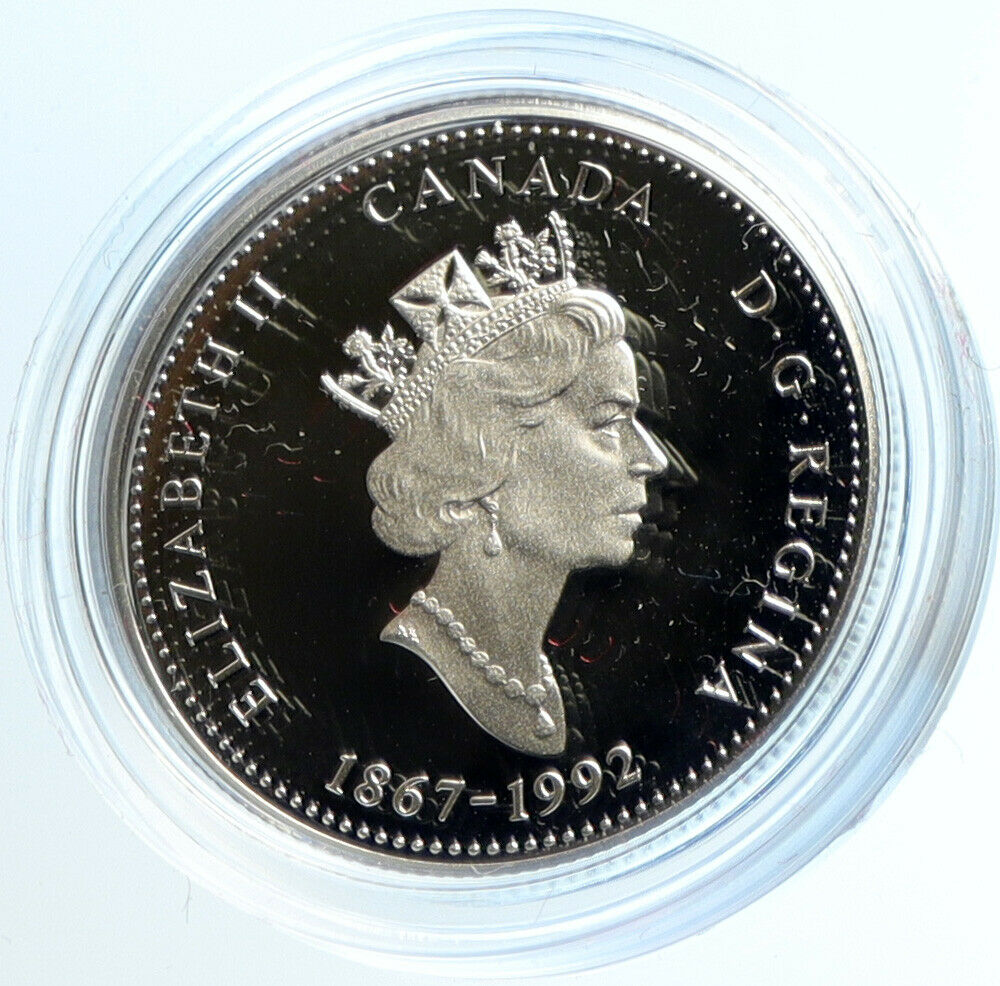 1992 CANADA MANITOBA PROVINCE UK Elizabeth II Proof Silver 25 Cents Coin i103950