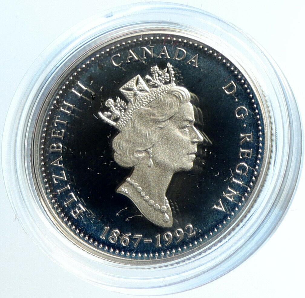 1992 CANADA NORTHWEST TERRITORIES Elizabeth II Proof Silver 25 Cent Coin i103955