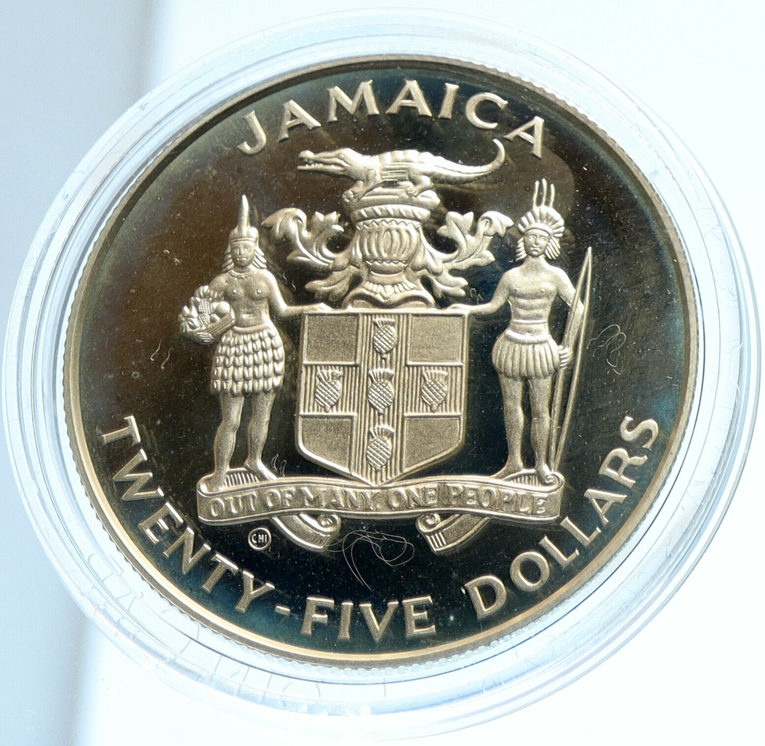 1991 JAMAICA Discovery NEW WORLD Landfall Columbus PROOF Silver $25 Coin i104017