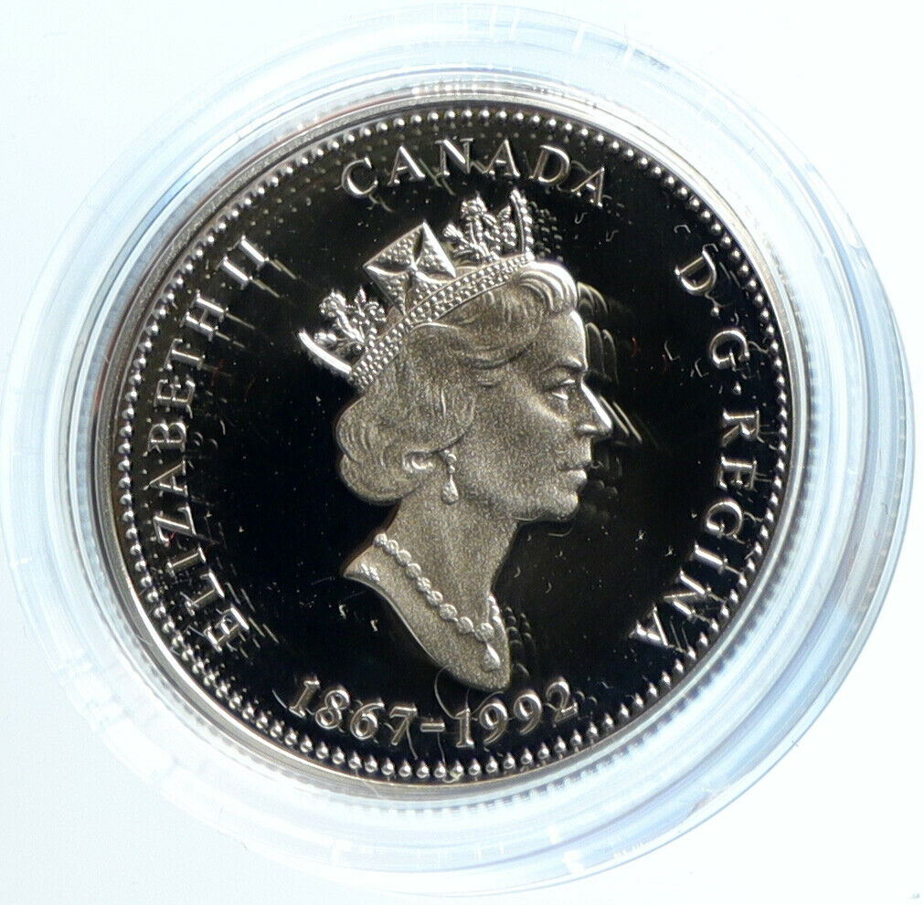 1992 CANADA ALBERTA PROVINCE UK Elizabeth II Proof Silver 25 Cents Coin i103948