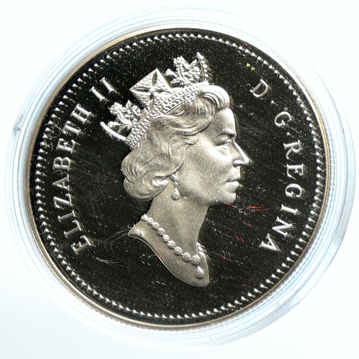 1991 CANADA Elizabeth II STEAM SHIP FRONTENAC 1816 Proof Silver $1 Coin i103498