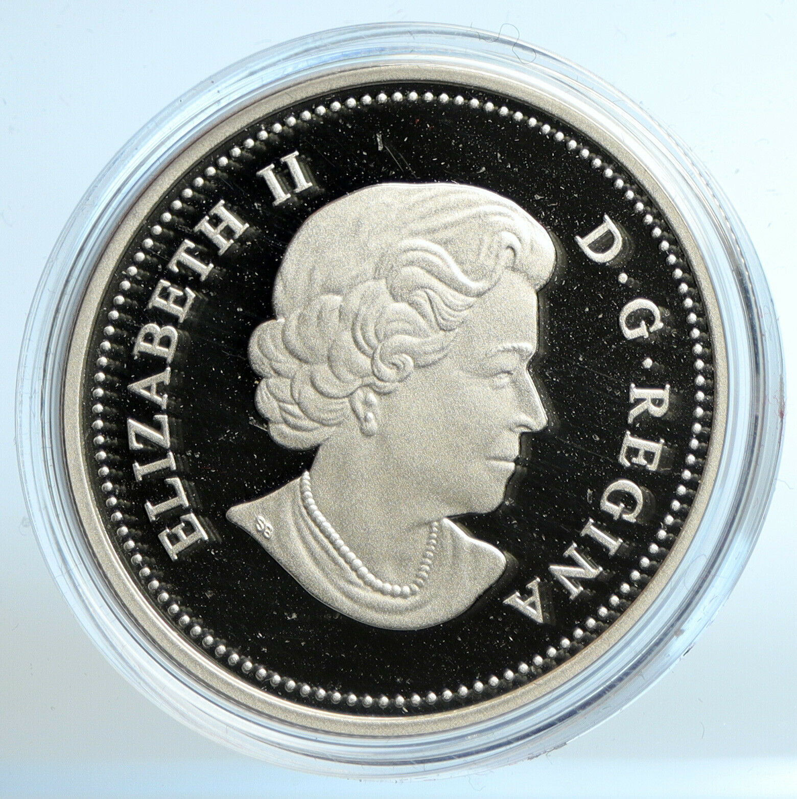 2014 CANADA UK Queen Elizabeth II MAPLE TREE Color Proof Silver $20 Coin i103503