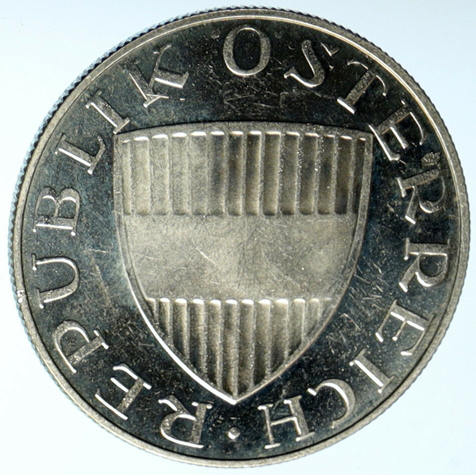 1965 Austria Wachau Woman 10 Schilling Proof Silver Austrian Coin Shield i103486