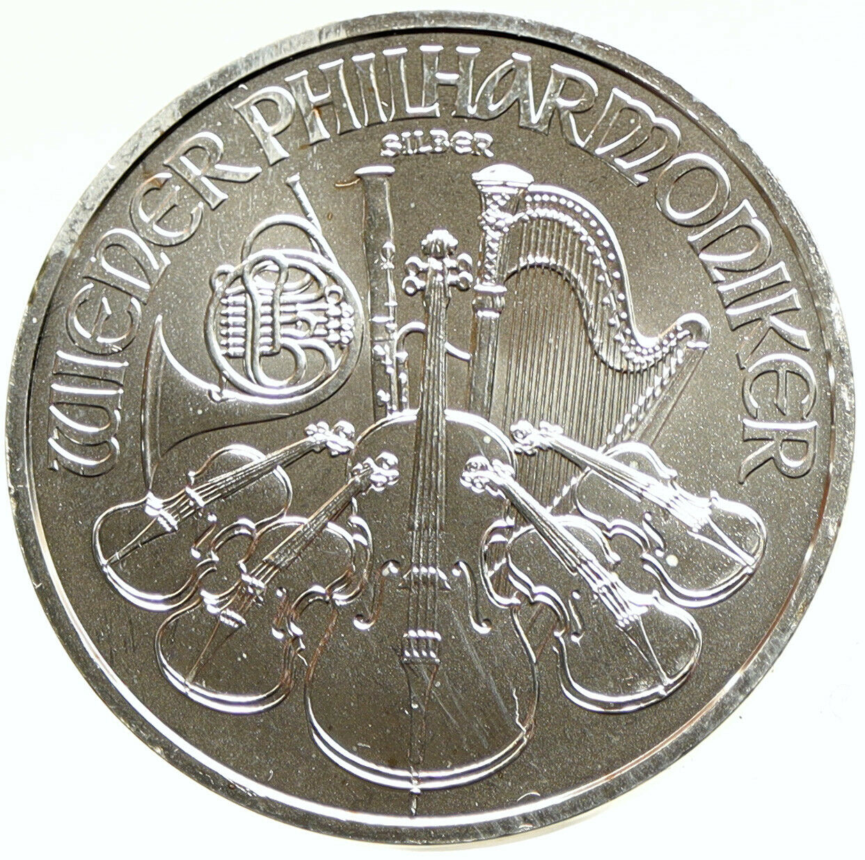 2021 AUSTRIA Violins VIENNA PHILHARMONIC Musical Silver 1 1/2 Euro Coin i104209