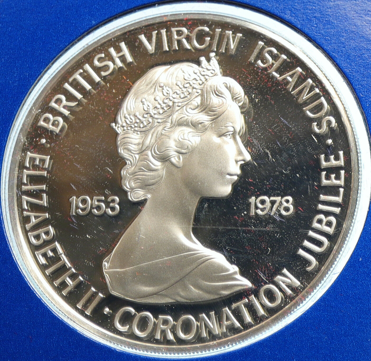 1978 British Virgin Islands CORONATION Elizabeth II BIRD PF Silver Coin i103965