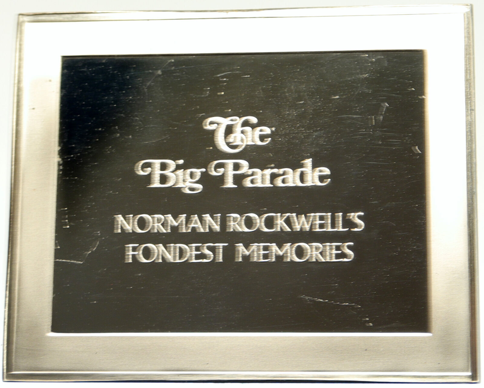 1973 USA US Franklin Mint NORMAN ROCKWELL Memories PF Silver Ingot Medal i104164