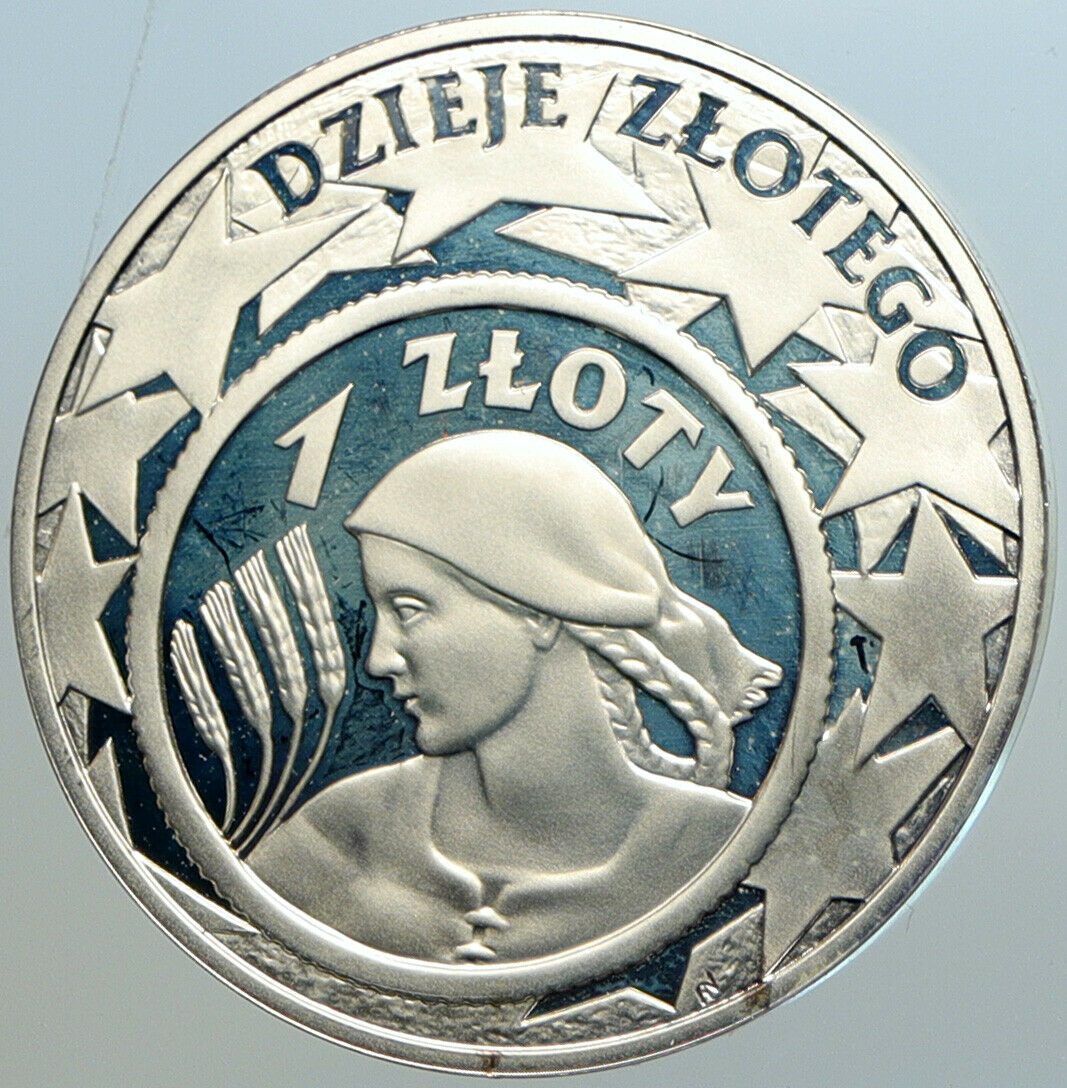 2004 POLAND Silver 10 Zlotych Proof Silver Coin Władysław Grabski ZLOTY i102559