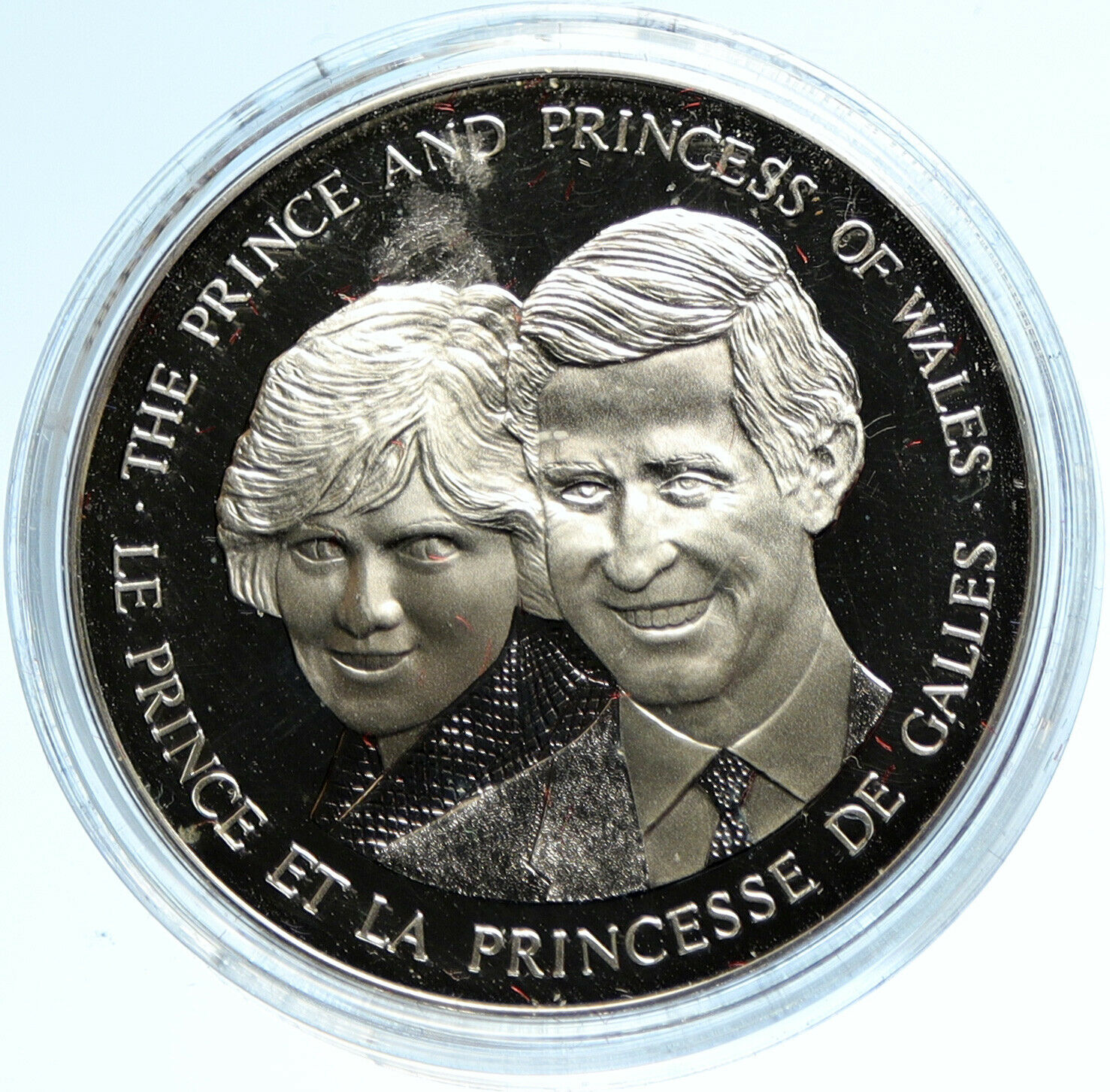 1983 CANADA Prince & Princess of Wales VINTAGE OLD Proof SILVER Medal i103673