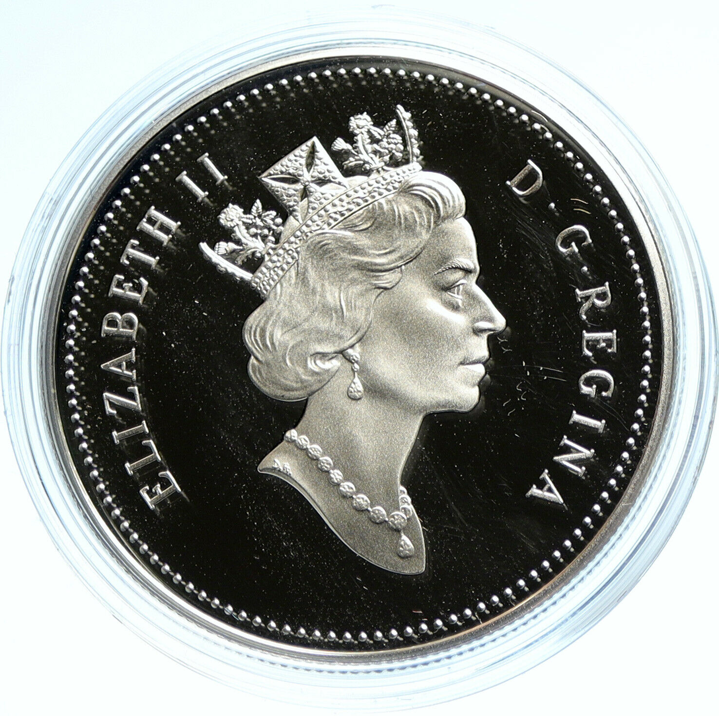 1997 CANADA Queen Elizabeth II HOCKEY VICTORY Proof Silver Dollar Coin i103674