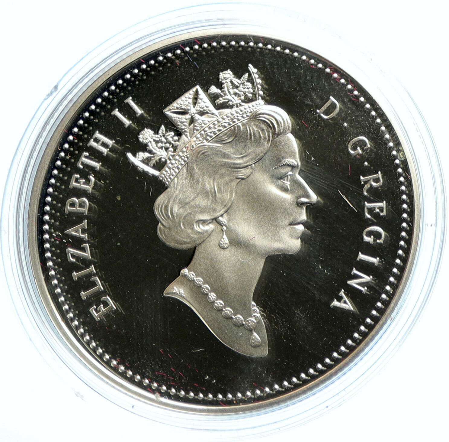 1995 CANADA Queen Elizabeth II HUDSON BAY COMPANY Proof Silver $1 Coin i103655