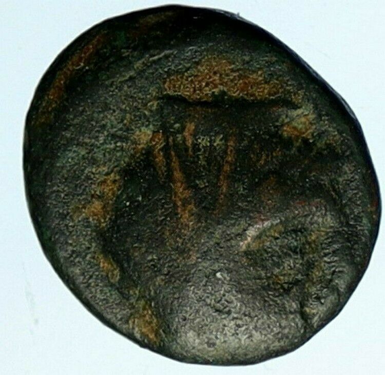 Thespiai in Boeotia 146 BC Authentic OLD Greek Coin VEILED FEMALE LYRE i100647