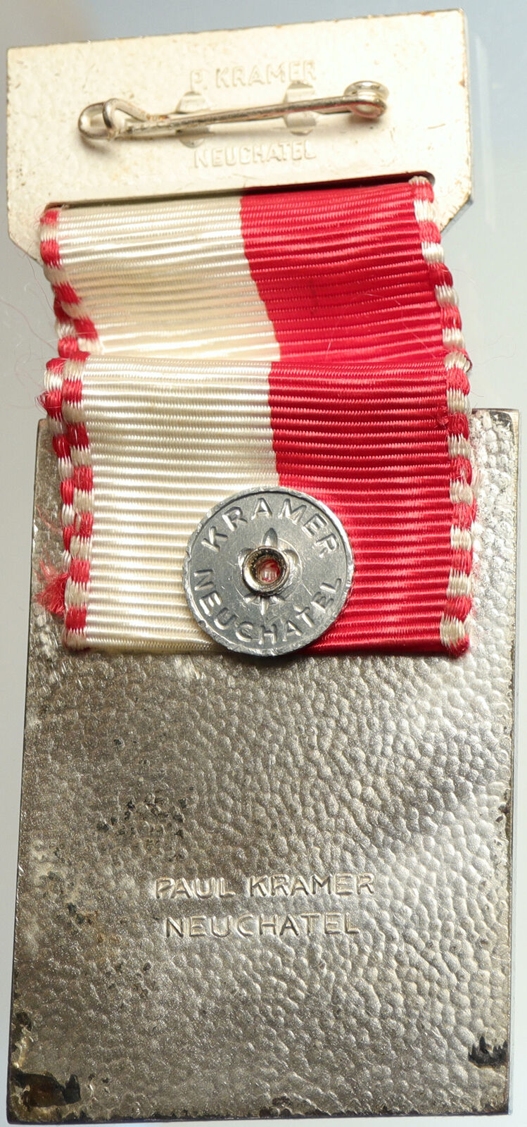 1962 SWITZERLAND Shooting Festival VINTAGE Swiss Ribbon OLD Award Medal i105263