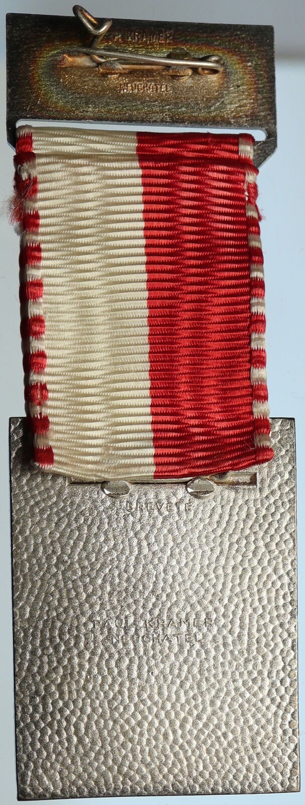 1951 SWITZERLAND Shooting Festival VINTAGE Swiss Ribbon OLD Award Medal i105346