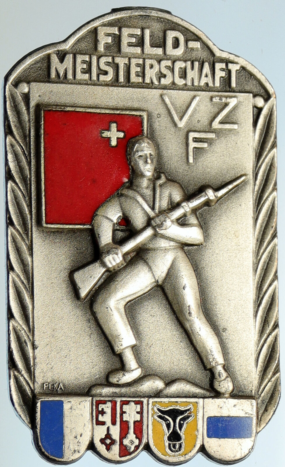 SWITZERLAND Shooting Festival VINTAGE Old Swiss VINTAGE Award Medal i105355