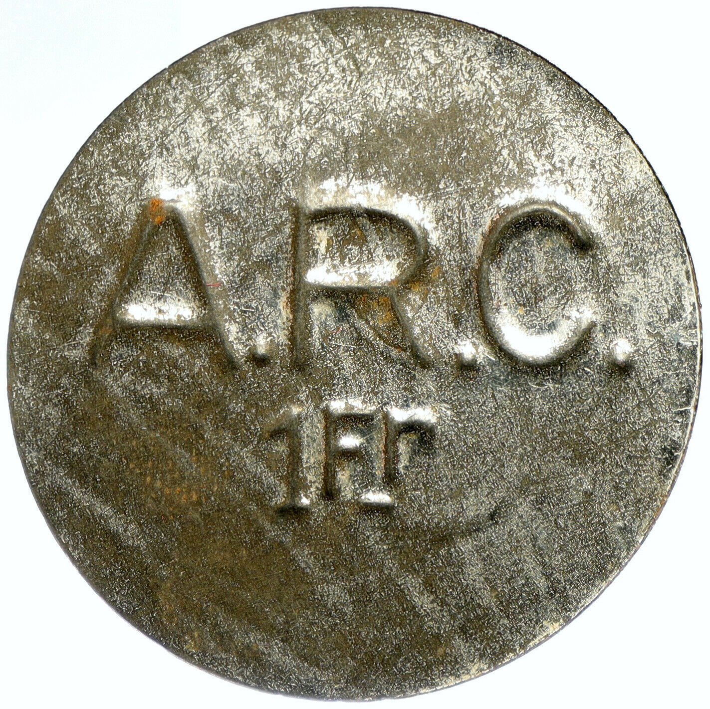 1914 UNITED STATES Red Cross Prisoner of POW World War I WWI Token Franc i100789