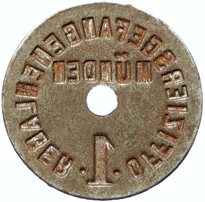 1914-18 GERMANY Prisoner of POW World War I WWI MUNDEN Token Pfennig i100851