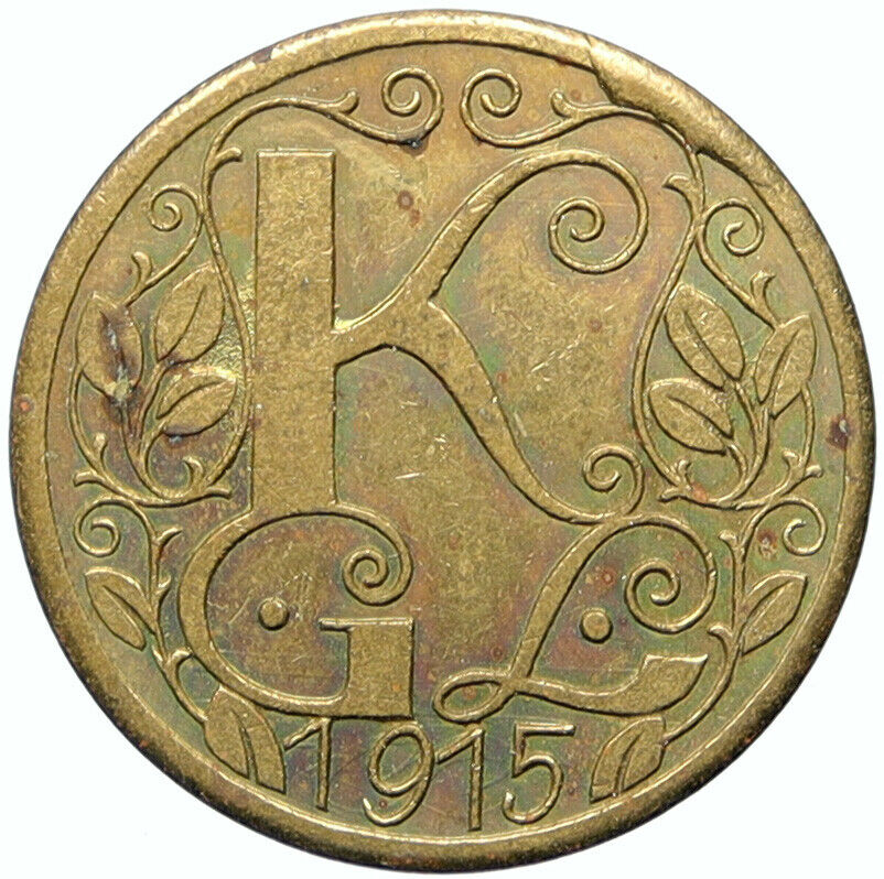 1915 AUSTRIA Prisoner of POW World War I WWI FREISTADT Token 20 Heller i100820