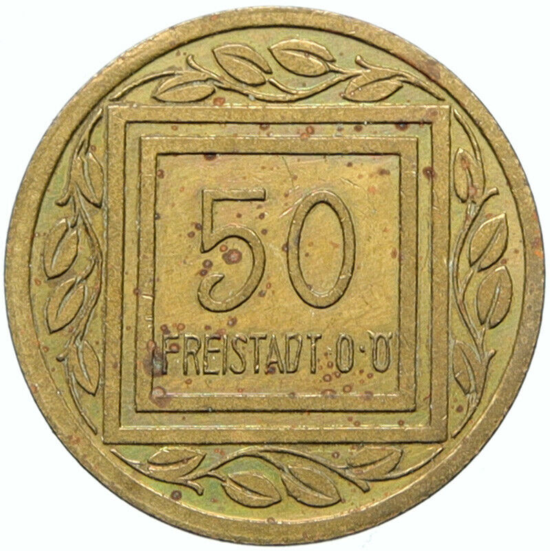 1915 AUSTRIA Prisoner of POW World War I WWI FREISTADT Token 20 Heller i100820